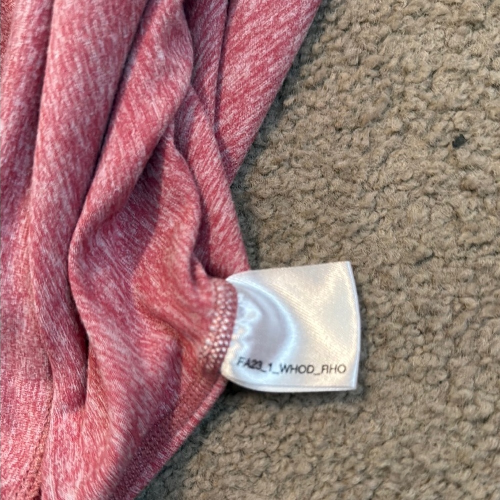 Rhoback Red Heathered Hoodie Relaxed Fit - Picture 8 of 10